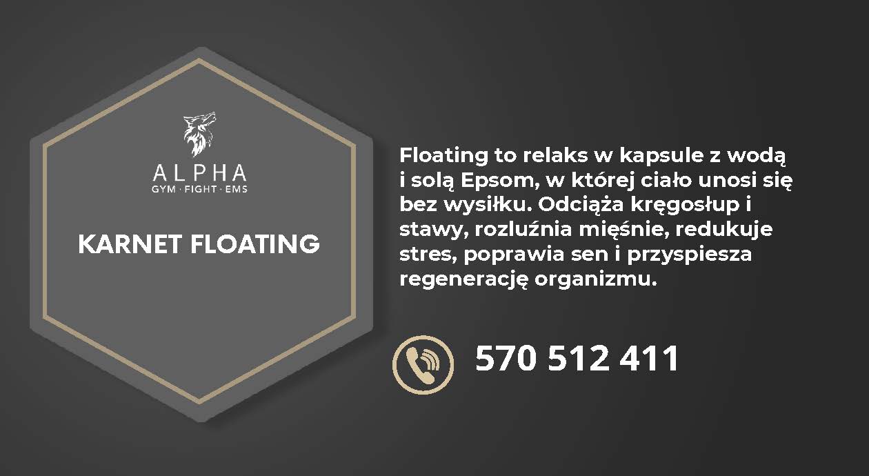 Karnet Floating – przód