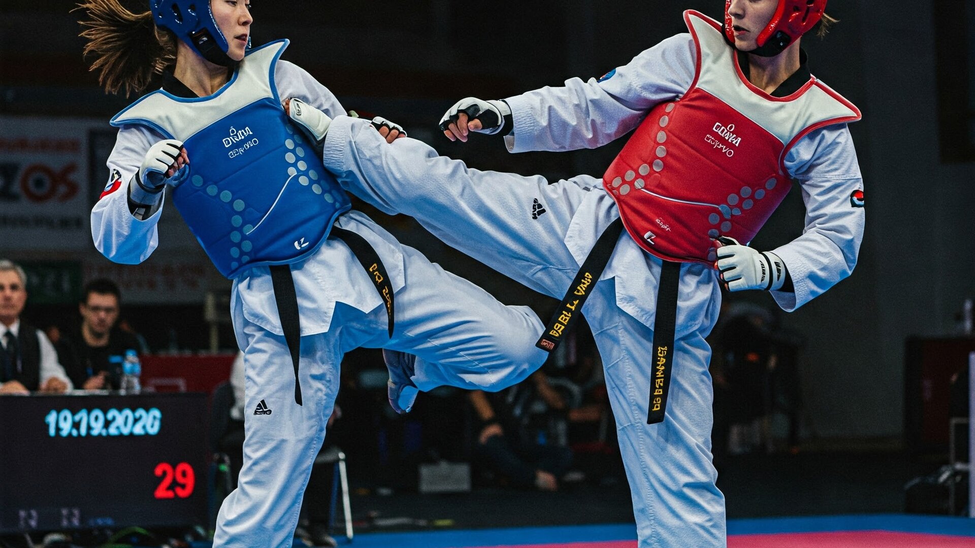 Walka sportowa w taekwondo WT